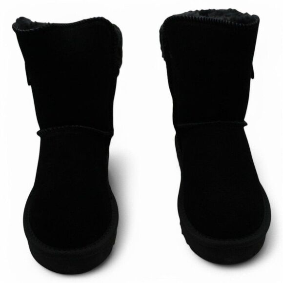 Style & Co. Womens Maevee Leather Ankle Winter & Snow Boots - Picture 3 of 9